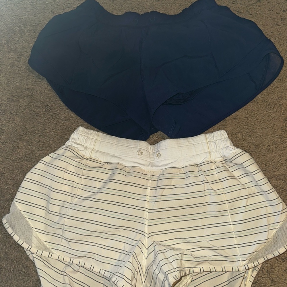 Navy and Striped Shorts Set